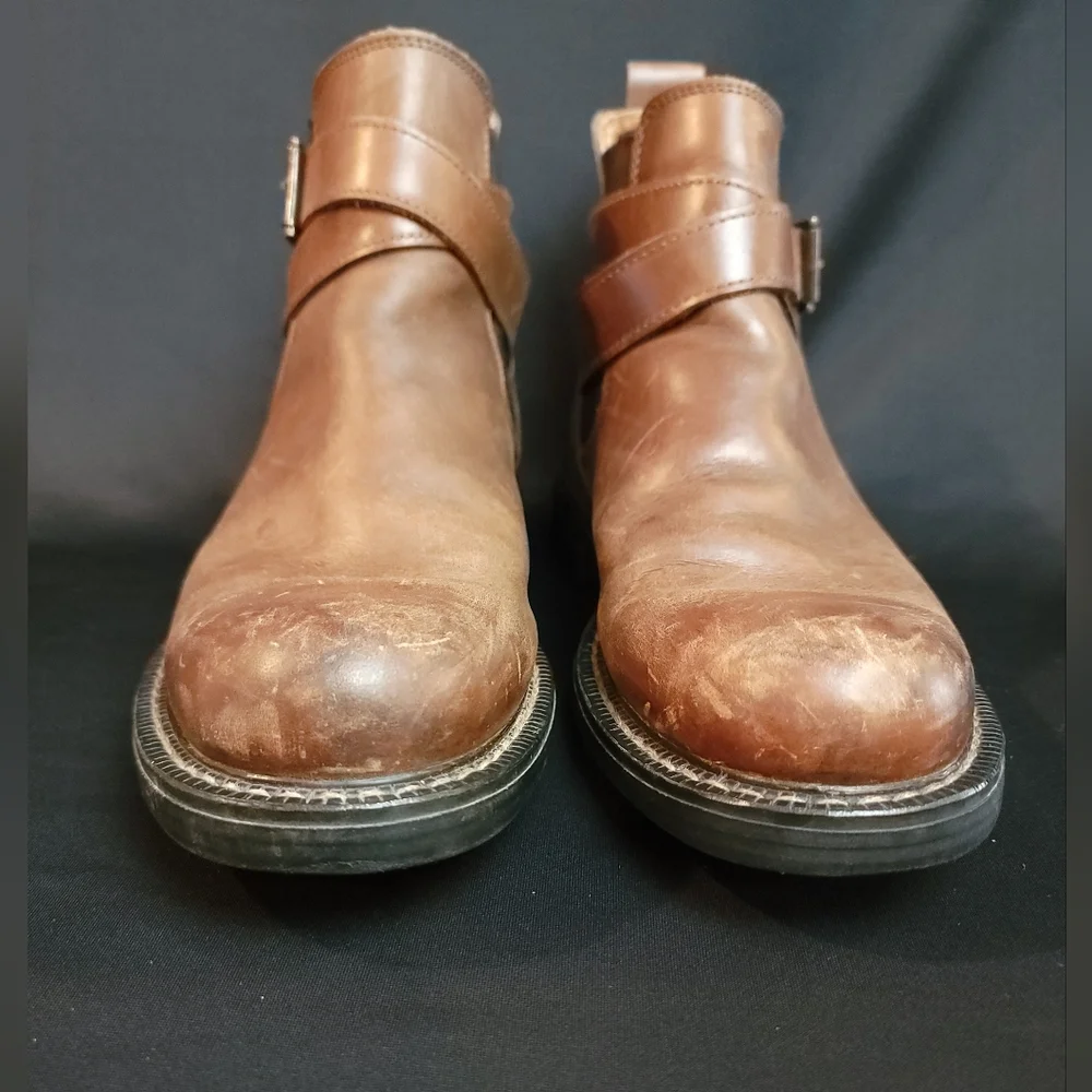 EAGLE‎ MOUNTAIN Brown Leather High Top Pull On Boots 10